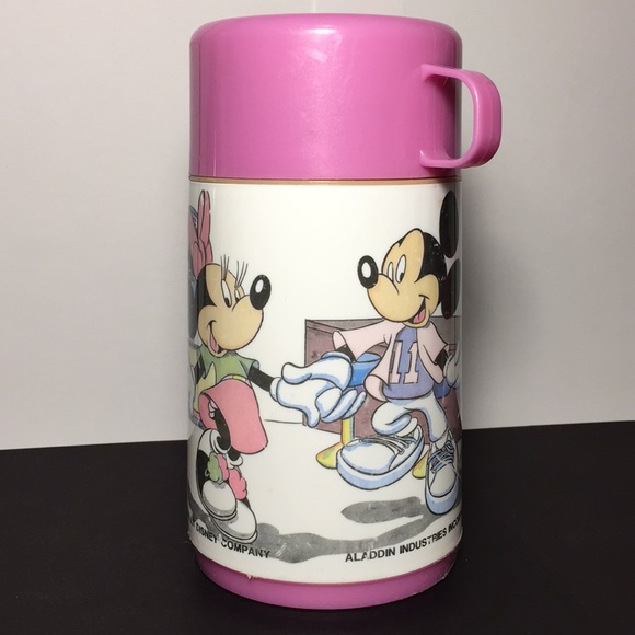 Vintage Mickey & Minnie Thermos Bottle - Picture 3 of 12